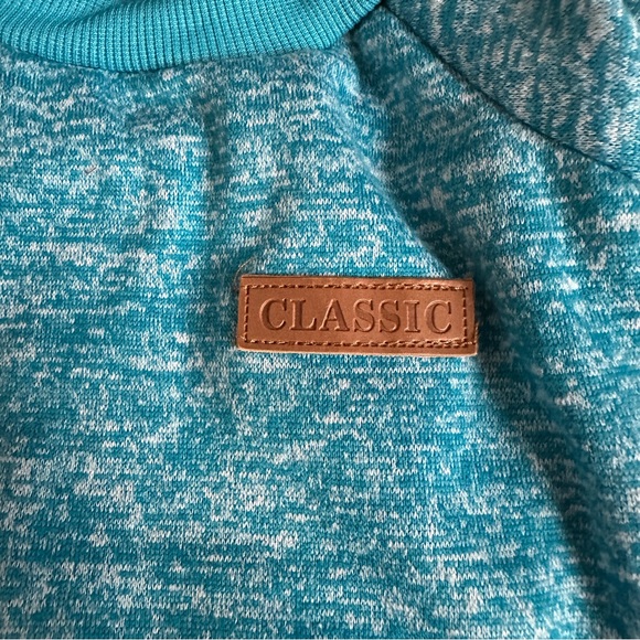 Dog / Cat Classic turquoise / blue fleece lined sweater- size small - Picture 4 of 7